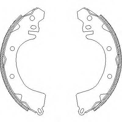 REMSA 4370.00 Комплект гальмівних колодок