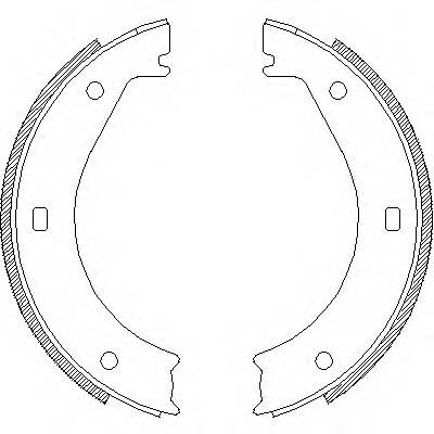 REMSA 4404.00 Комплект гальмівних колодок,