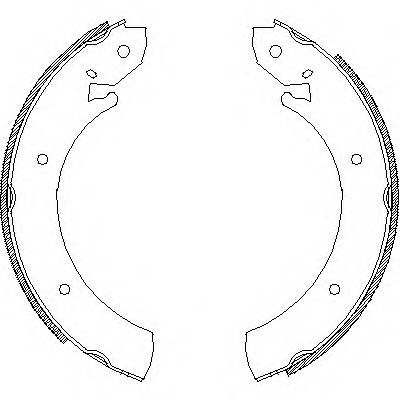 REMSA 4701.00 Комплект гальмівних колодок
