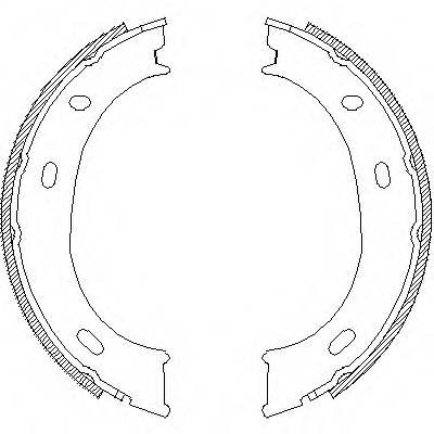 REMSA 4710.01 Комплект тормозных колодок,