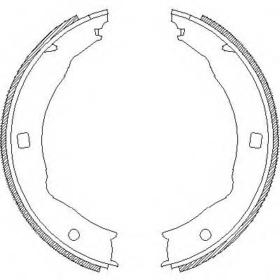 REMSA 4717.00 Комплект гальмівних колодок,