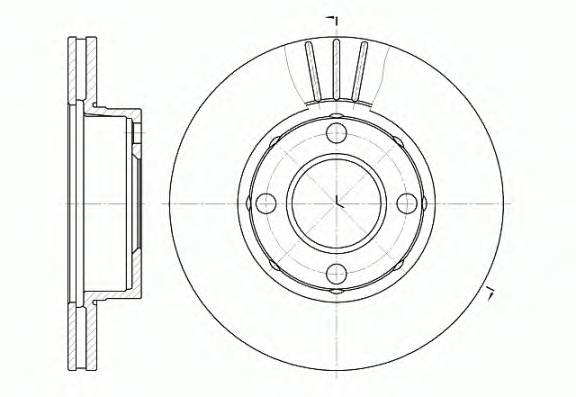 REMSA 6177.10 Гальмівний диск