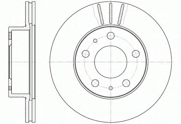 REMSA 6504.10 Тормозной диск