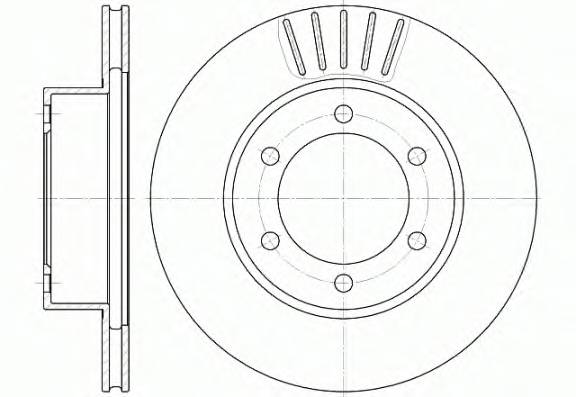 REMSA 6562.10 Тормозной диск