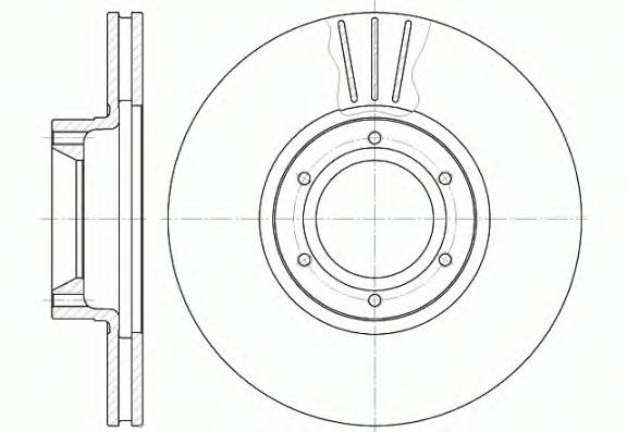 REMSA 6567.10 Тормозной диск