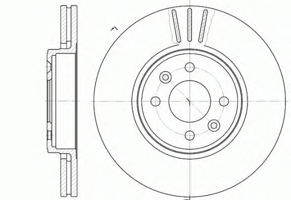 REMSA 6583.10 Тормозной диск