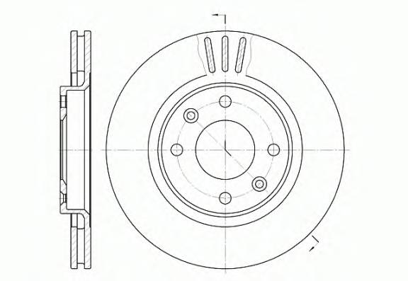 REMSA 6603.10 Гальмівний диск