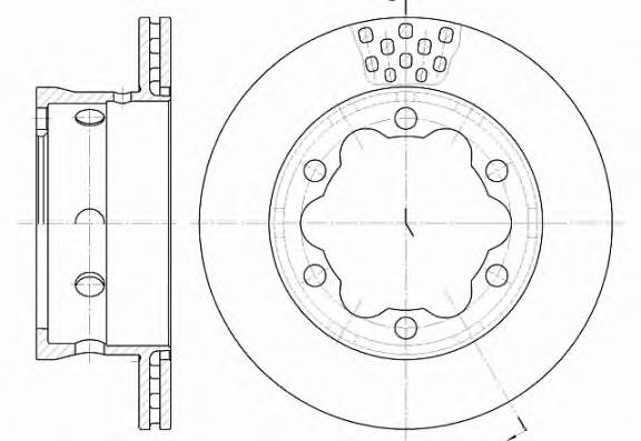 REMSA 6623.10 Тормозной диск