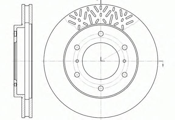 REMSA 6639.10 Тормозной диск