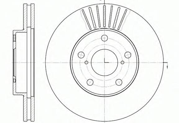 REMSA 6640.10 Гальмівний диск