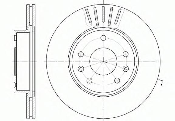 REMSA 6670.10 Тормозной диск