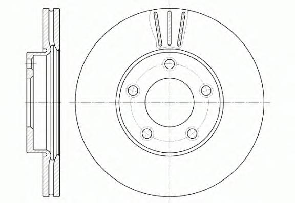 REMSA 6671.10 Тормозной диск