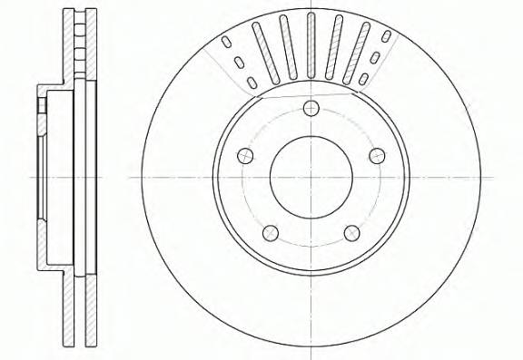 REMSA 6681.10 Тормозной диск