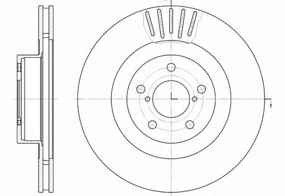 REMSA 6816.10 Тормозной диск