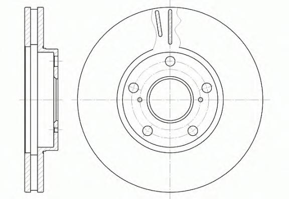 REMSA 6842.10 Тормозной диск