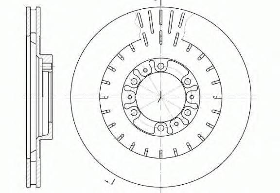 REMSA 6953.10 Тормозной диск