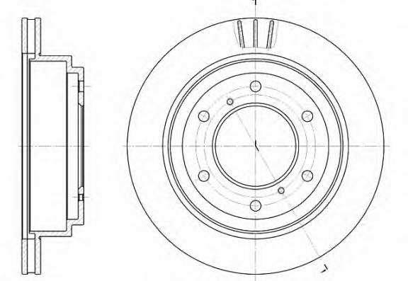 REMSA 6955.10 Тормозной диск