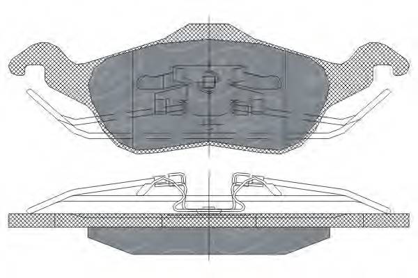 SCT Germany SP 237 Комплект тормозных колодок,