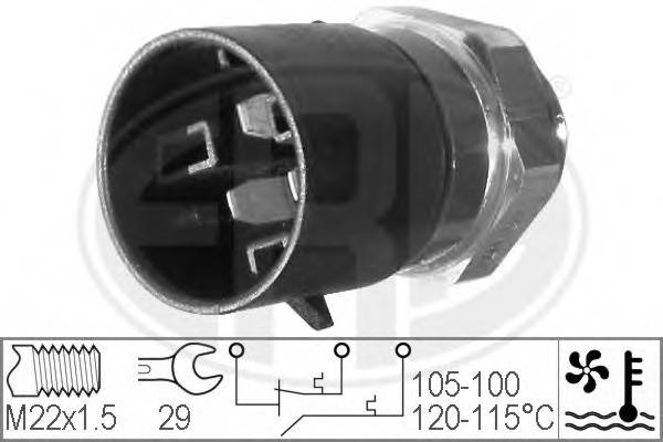 ERA 330220 Термовыключатель, вентилятор радиатора