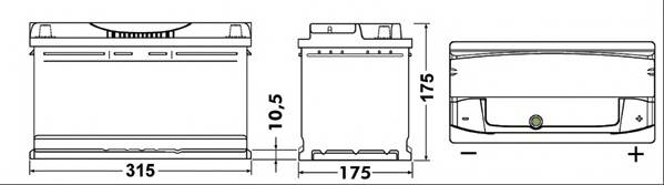 EXIDE EA852 Стартерна акумуляторна батарея;