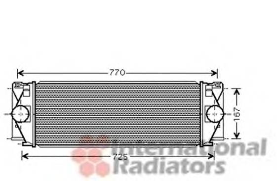 VAN WEZEL 30004396 Интеркулер