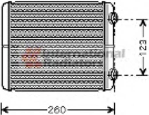 VAN WEZEL 43006344 Теплообменник, отопление салона