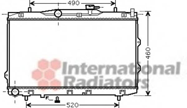 VAN WEZEL 83002074 Радиатор, охлаждение двигателя