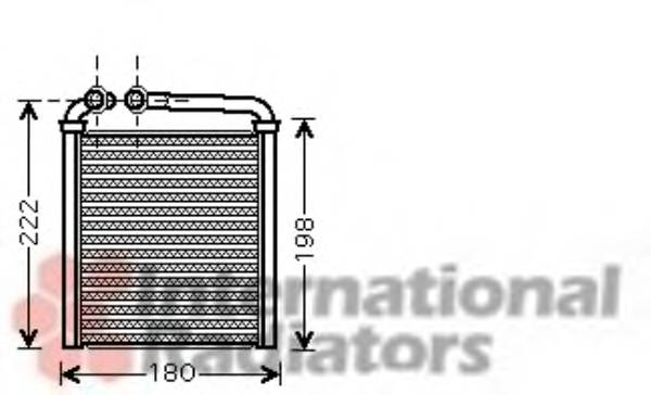 VAN WEZEL 58006256 Теплообменник, отопление салона