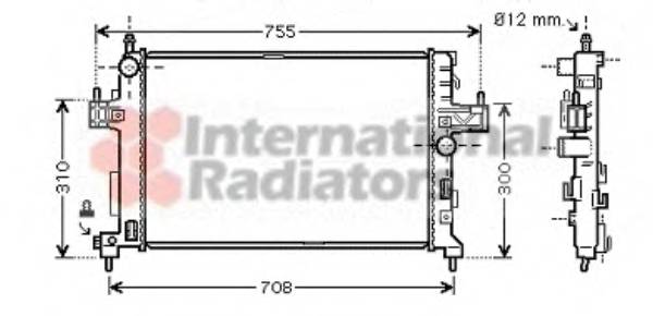 VAN WEZEL 37002380 Радиатор, охлаждение двигателя