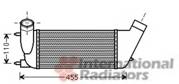 VAN WEZEL 40004347 Интеркулер