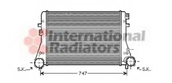 VAN WEZEL 58004227 Інтеркулер