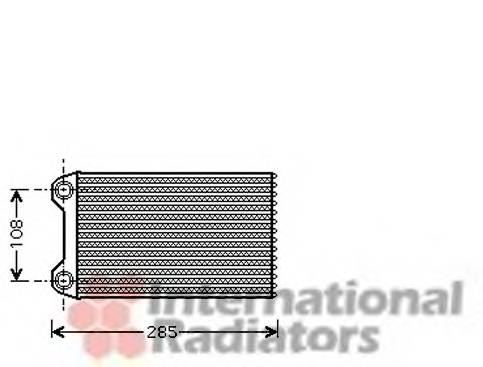 VAN WEZEL 03006223 Теплообменник, отопление салона