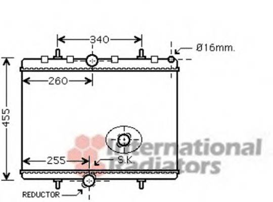 VAN WEZEL 40002314 Радиатор, охлаждение двигателя