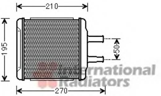 VAN WEZEL 81006088 Теплообменник, отопление салона