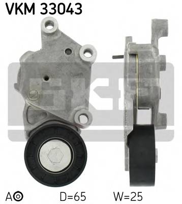 SKF VKM 33043 Натяжний ролик, полікліновий