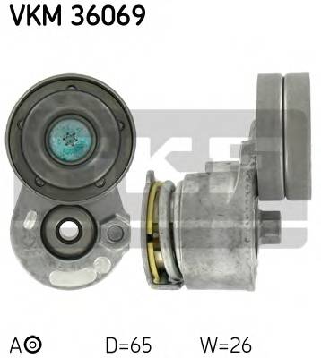 SKF VKM 36069 Натяжной ролик, поликлиновой