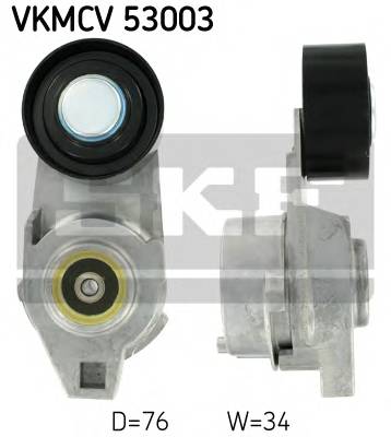 SKF VKMCV 53003 Натяжной ролик, поликлиновой