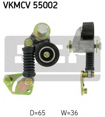 SKF VKMCV 55002 Натяжний ролик, полікліновий