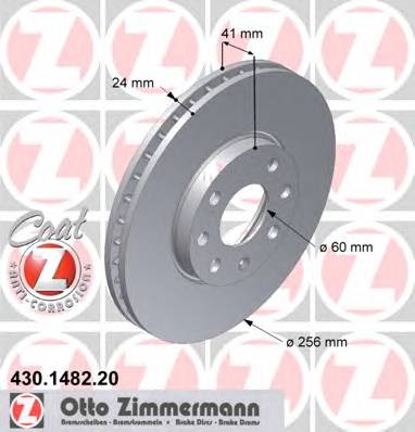 ZIMMERMANN 430.1482.20 Тормозной диск