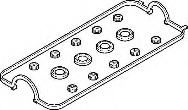 ELRING 458.290 Комплект прокладок, крышка