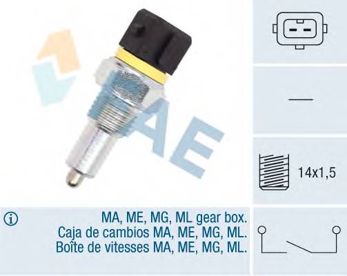 FAE 40570 Вимикач, фара заднього