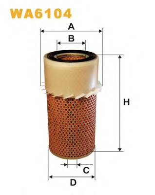 WIX FILTERS WA6104 Воздушный фильтр