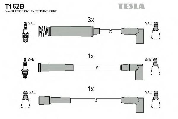 TESLA T162B Комплект дротів запалювання