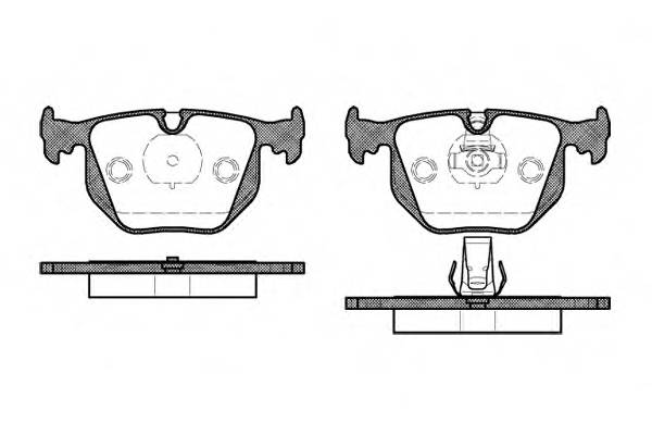 WOKING P2813.20 Комплект тормозных колодок,