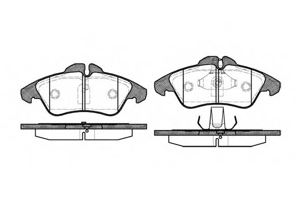 WOKING P4783.00 Комплект гальмівних колодок,