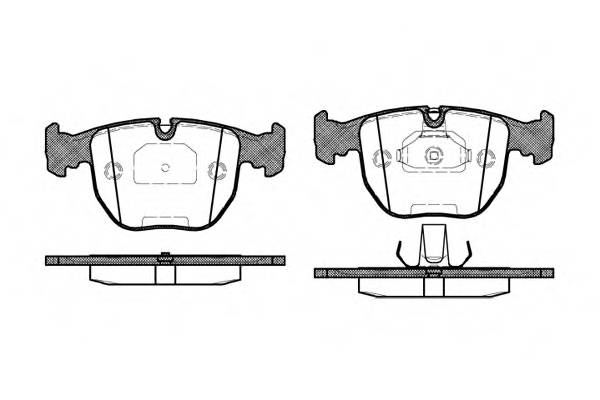 WOKING P4963.00 Комплект тормозных колодок,