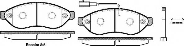 WOKING P13373.01 Комплект тормозных колодок,