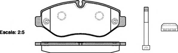 WOKING P13453.10 Комплект тормозных колодок,