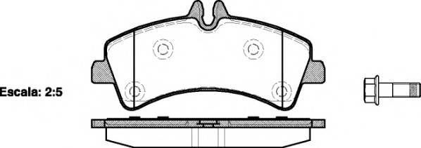 WOKING P13473.00 Комплект тормозных колодок,