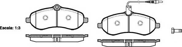 WOKING P13923.01 Комплект тормозных колодок,